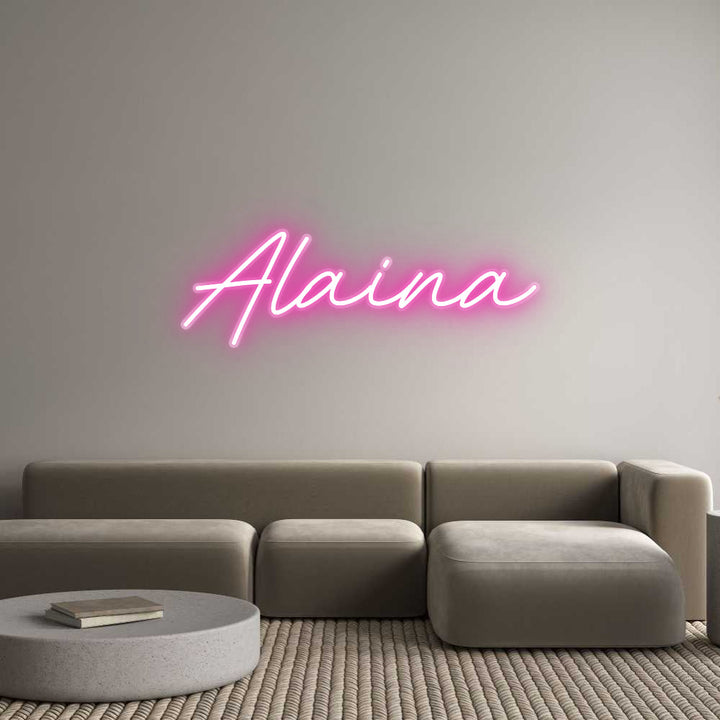 Customized Neon Sign: Alaina