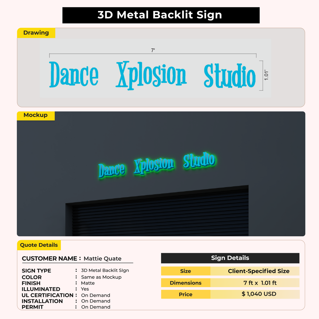 Custom Signs For Mattie Quate