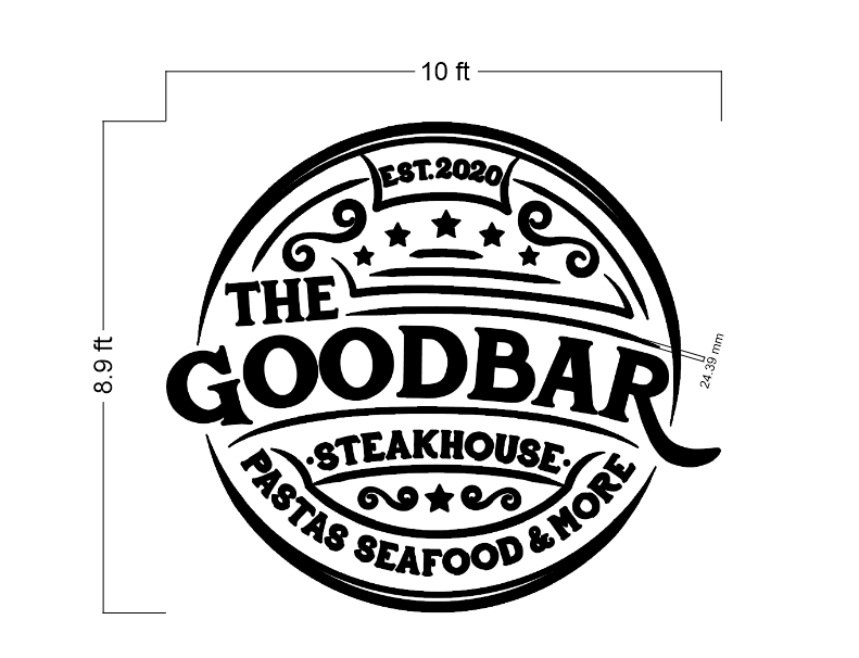 Custom Signs for The Good Bar Steakhouse