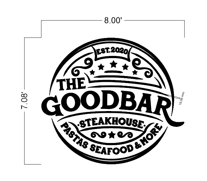 Custom Signs for The Good Bar Steakhouse