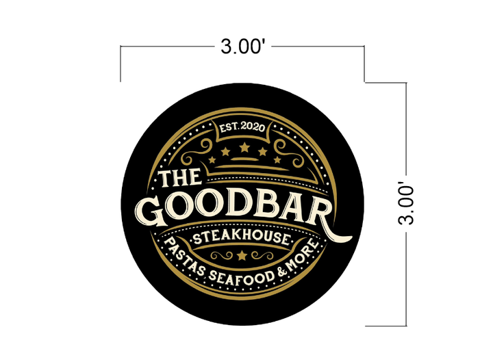 Custom Signs for The Good Bar Steakhouse