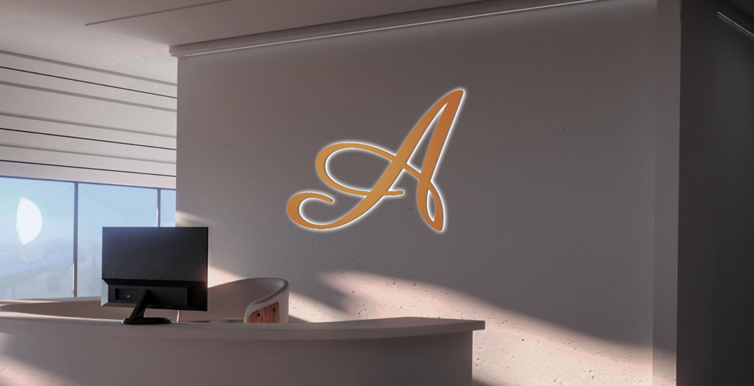 3D Metal Backlit Sign for HOLLAND ASKEW