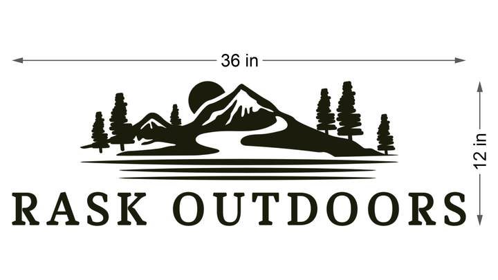 5mm metal sign for RASK OUTDOORS