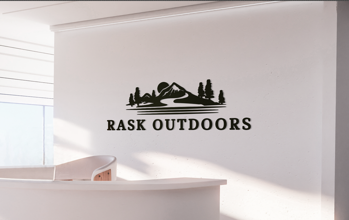 5mm metal sign for RASK OUTDOORS