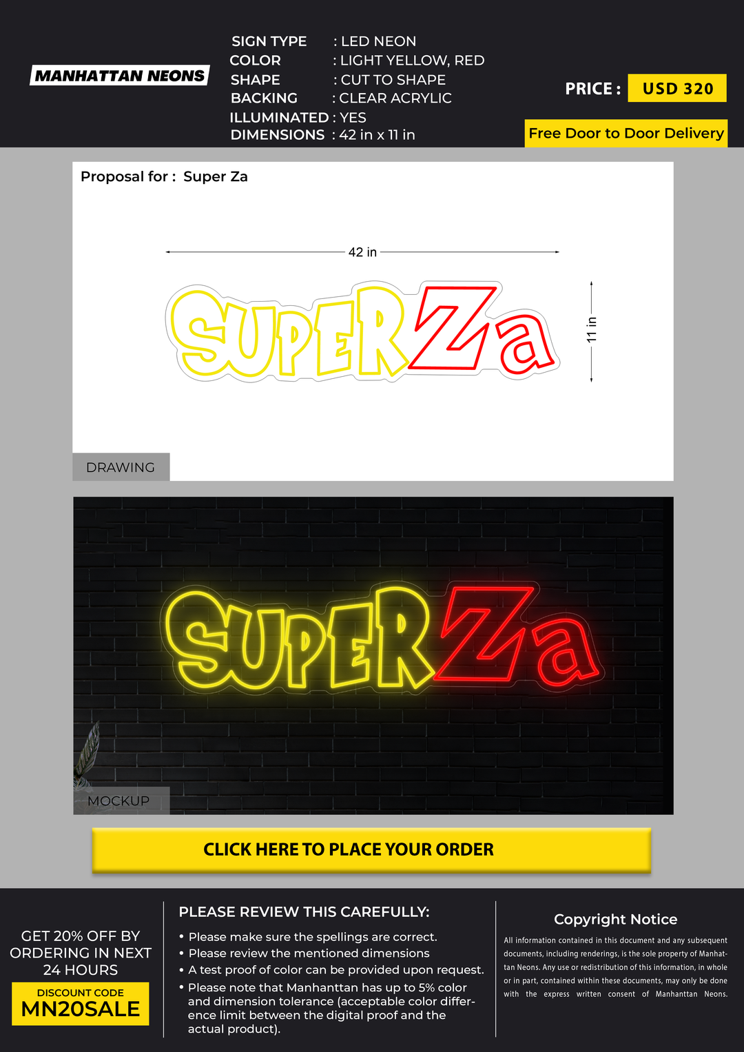 Business Signs for Super Za